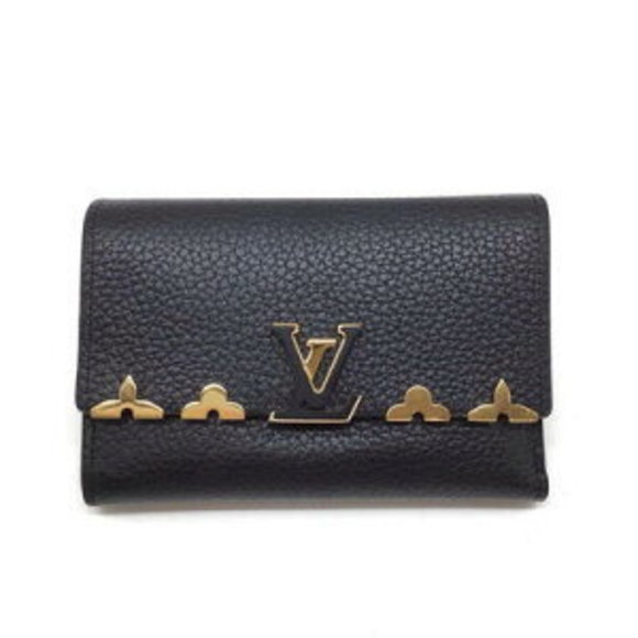 Louis Vuitton Portefeuille Capucines Wallet Taurillon Leather Black - Picture 1 of 7